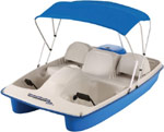 ww electric pedal boat 5 person 1m
